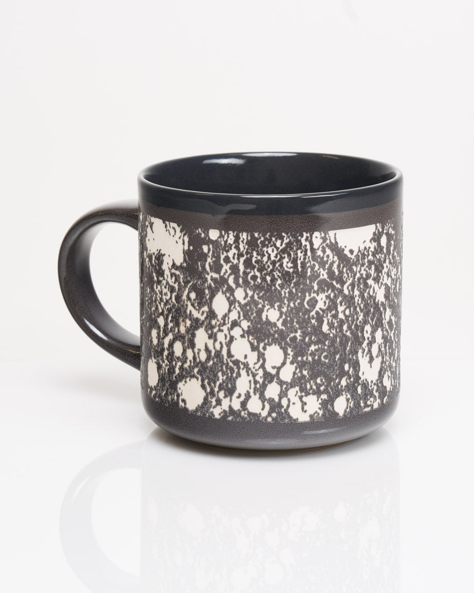 Lunar Surface Hand Carved 430 mL Ceramic Mug