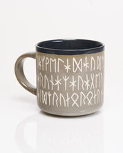 Norse Runes Hand Carved 450 mL Ceramic Mug